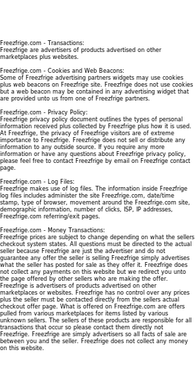 freezfrige privacy