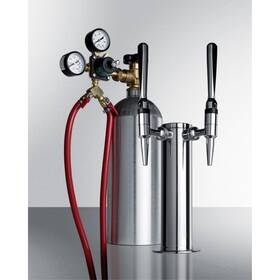 Accessory 761101055176 Dual Tap System With Nitrogen Tank To Serve Nitro-infused Coffee From Most Be