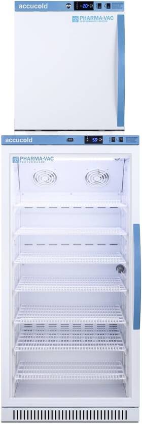 Accucold Arg8pv-afz1pvstacklhd 24 Inch Wide Performance Series All-refrigerator/all-freezer Combination