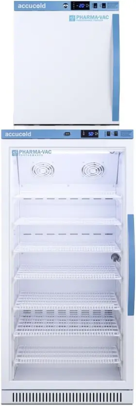 Arg8pv-afz1pvstacklhd Accucold 24 Inch Wide Performance Series All-refrigerator/all-freezer Combination