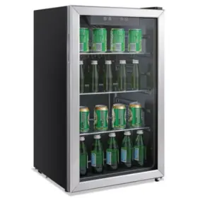 Alerfbc34 Alera 3.2 Cu. Ft. Beverage Cooler Stainless Steel/black