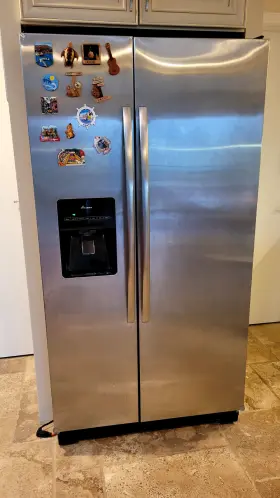Asd2575brs01 Amana - 24.5 Cu.ft Side-by-side Refrigerator With Water And Ice Dispenser