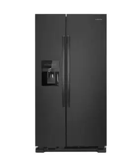 Asi2175grb Amana 33 Inch 21.4 Cu. Ft. Black Side By Refrigerator -