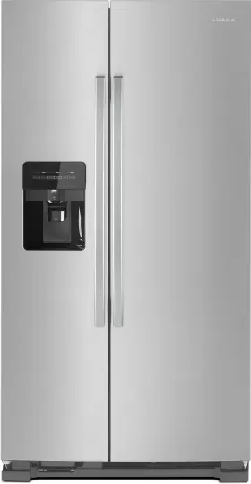 Asi2575grs Amana Asi2575gr 36 Inch W 24.6 Cu. Ft. Side By Refrigerator - Stainless Steel