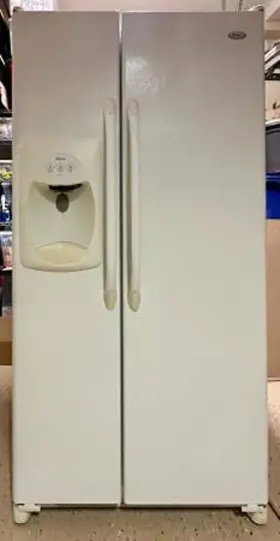 Drs2660bw Amana 26 Cubit White Double Door Refrigerator Freezer