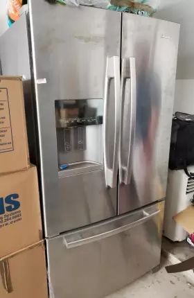 W10806896 Amana 25 Cu. Ft. French Door Bottom Freezer Refrigerator - Stainless Used