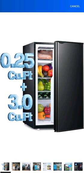 Anypro Fld-90 3.25 Cu. Ft Single Door Refrigerator With Freezer Model