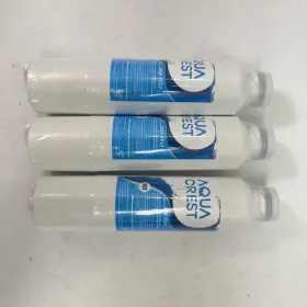 Aqf-ff27 Aquacrest Lot Of 3 Aqua Crest Refrigerator Water Filter Cartridge Replacements