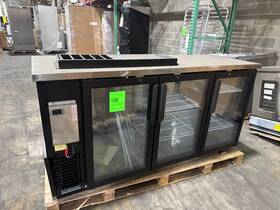 Arctic Air Abb72g - Back Bar Refrigerator Three-section