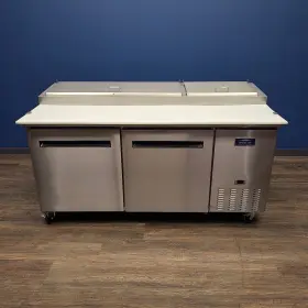 App71r Arctic Air 2 Door Refrigerated Pizza Prep Table Scratch And Dent 9583