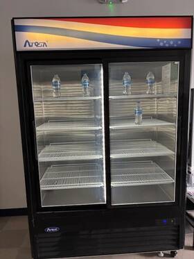 Atosa Mcf8727gr Bottom Mount Glass Door Refrigerator