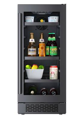 Avallon Abr152blss 15 Inch Black Stainless Steel 86 Can Beverage Center -