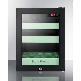 Beautifridge Lx114lg Cosmetics Refrigerator With Mint Shelving And Glass Door
