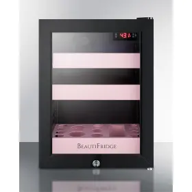 Lx114lp Beautifridge Cosmetics Refrigerator With Pink Shelving And Glass Door Lx114lp Beautifridge Cosmetics Refrigerator With Pink Shelving And Glass Door