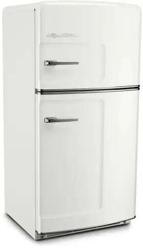 Bc21tfrli2 Big Chill 33 Inch Classic White Retro Refrigerator Nib #157670