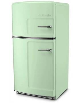 Big Chill Bc21tfrrx1jg 33 Inch Jadeite Green Retro Refrigerator Without Ice Nib #159855