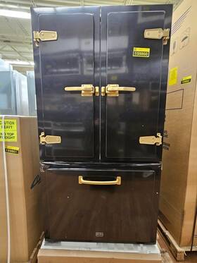 Big Chill Bc22bfbb1 36 Inch Signal Black Cd French Door Refrigerator Nob #159860