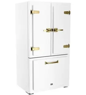 Bc22bfbbcw Big Chill 36 Inch Classic White Cd French Door Refrigerator Nib #159869