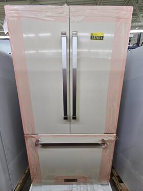 Blue Star Fbfd361 36 Inch Oyster White Cd French Door Refrigerator Nob #157671