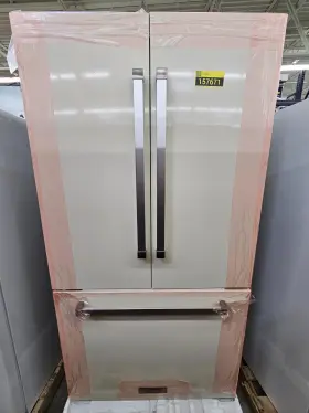 Fbfd361 Blue Star 36 Inch Oyster White Cd French Door Refrigerator Nob #157671