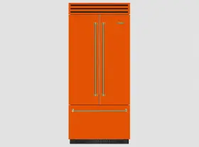 Bbbf361 Bluestar 36 Inch Orange Built-in French Door Refrigerator -