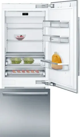 B30bb935ss Bosch 30 Inch Built-in Bottom Mount Refrigerator Remote Multiairflow -