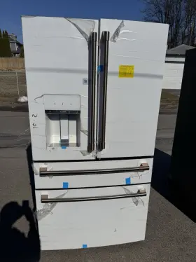 Cve28dp4ngw2 Caf 27.8 Cu Ft 4-door French Door Fridge Water Ice White