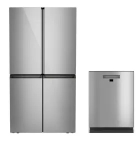 Che23dm5ws5 Cafe 36 Inch 4-door French Door Refrigerator And Dishwasher