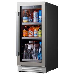 Calefort Clf-bs15-hd Caftlefort 14.8 Inch 100-can Beverage Refrigerator Built-in/freestanding Glass Door