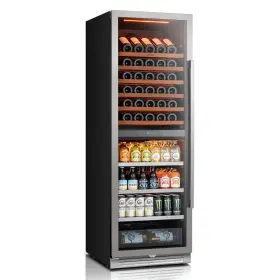 Clf-wbd428l Calefort Caftlefort 24 Inch Wine And Beverage Cooler Fridge Dual Zone 77 Bottle 185 Can 34-65 F