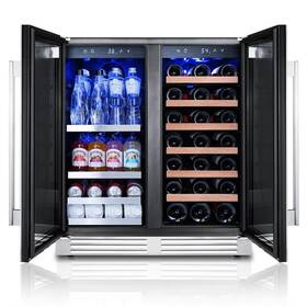 Calefort Clf-wf30 Caftlefort 30 Inch Wine Beverage Fridge Cooler Home Kitchen 80 Can 33 Bottle 36-72 F