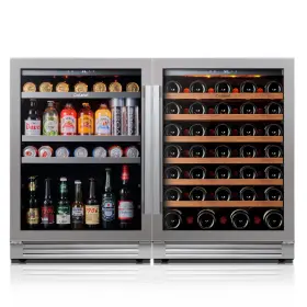 Clf-ws24r Calefort Caftlefort 48 Inch Wine Fridge Beverage Cooler Soda Home Bar Bundle 220 Can 61 Bottle