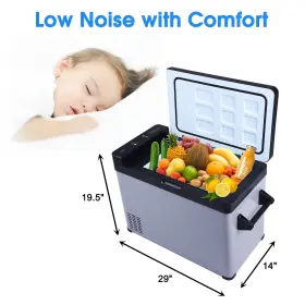 Kass1001 Clarfey 12v/24v Portable Car Refrigerator Mini Freezer/cooler For Camping Trucks