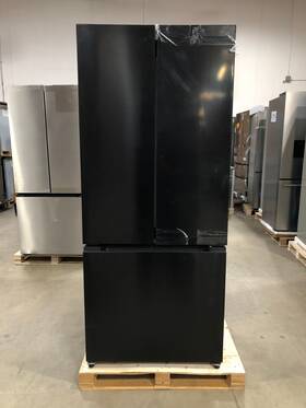 Cosmo Ob-ua1-kbr381vffr 30 Inch 3 Door French Refrigerator Black Open Box Cosmetic Impections