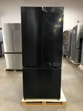 Ob-ua1-kbr381vffr Cosmo 30 Inch 3 Door French Refrigerator Black Open Box Cosmetic Impections