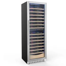 W51djg318 Cowsar 23.4 Inch 112 Bottles Dual Zone Built-in/freestanding Beverage And Wine Cooler In Sil