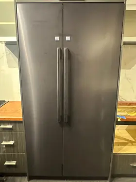 Drz18980lap Dacor Contemporary 48 Inch Side-by-side Column Refrigerator And Freezer Set