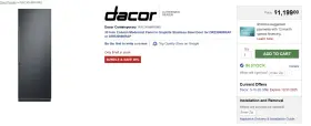 Drz30980rap Dacor Rac30amrhms 30 Inch Column Modernist Panel In Graphite Stainless Steel Door For