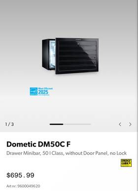 Dometic Dm50c Brand New Drawer Minibar