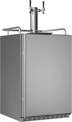 Kc7000ssodtwin Edgestar Kc7000odtwin 24 Inch W Outdoor Double Tap Kegerator For Full - Stainless