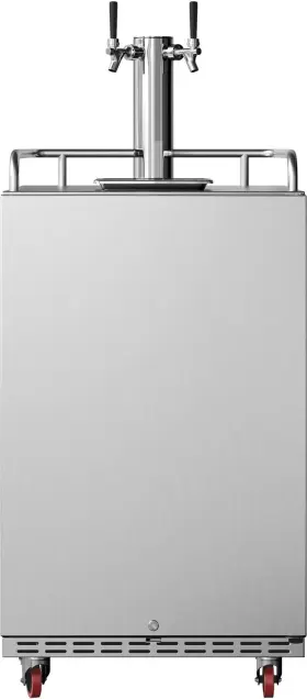 Kc7000sstwin Edgestar Kc7000twin 24 Inch W Double Tap Kegerator For Full Size Kegs - Stainless