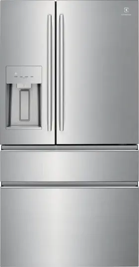 Ermc2295as Electrolux 36 Inch 4 Door French Refrigerator 21.8 Cu. Ft Capacity