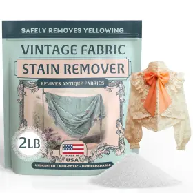 B0dllmwl7g Escentile Vintage Fabric Stain Remover 32oz Usa Gently Cleans Retro Textiles Quilts Dresse