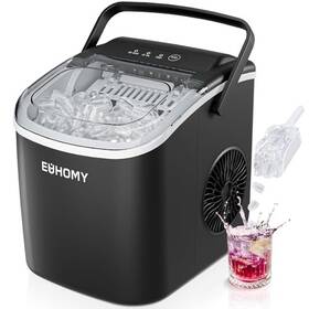 Euhomy B0bwhzjhpl Countertop Ice Maker Machine 26lb/24h 9 Cubes In 6 Mins Handle