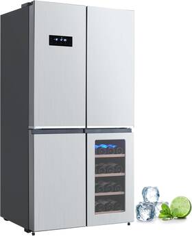 Explorehorizon S0erfybopq Vtzowl55flg6wuyab French Door Refrigerator 21 Cu.ft Counter Depth Stainless Steel