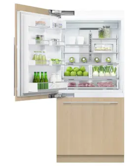 Rs36w80lj1n Fisher & Paykel And 36 Inch Built-in Bottom Mount Refrigerator Panel Ready