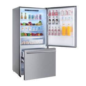Forno Ffffd1785-31s 31 Milano Espresso Bottom Freezer Right Swing Door Refrigerator In Stainl