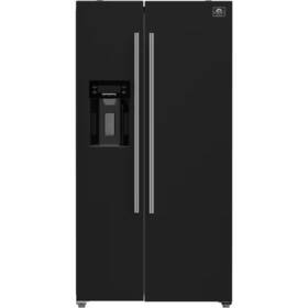 Forno Ffrbi184436blk Salerno 36 Inch Black Side By Refrigerator Nib #158352