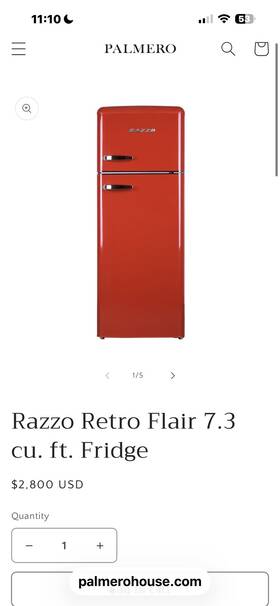 Forte F12bfres450rrd Razzo Freezer Retro Refrigerator In Red Will Deliver 2 Hours From Manhattan