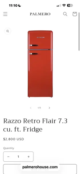 F12bfres450rrd Forte Razzo Freezer Retro Refrigerator In Red Will Deliver 2 Hours From Manhattan